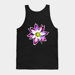 Pink Lotus Flower Art Tank Top